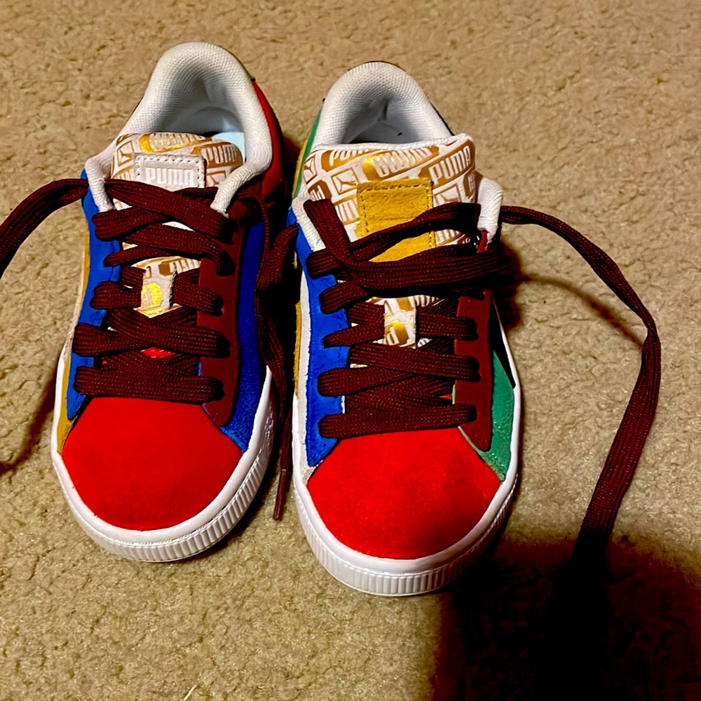 Multi colored children sneakers